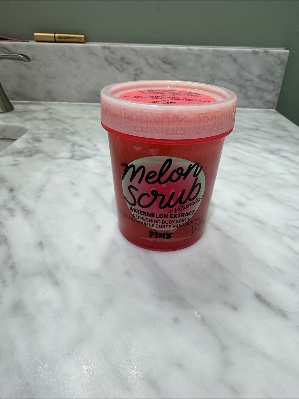 PINK Victoria's Secret Pink & Red Melon Scrub - Watermelon Extract